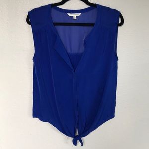 American Eagle royal blue knot top